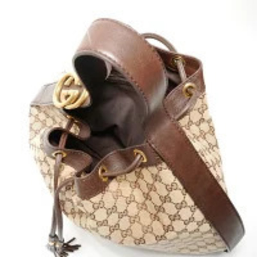 Gucci Bag Canvas Shoulder GG Interlocking GG Brown - Picture 12 of 13